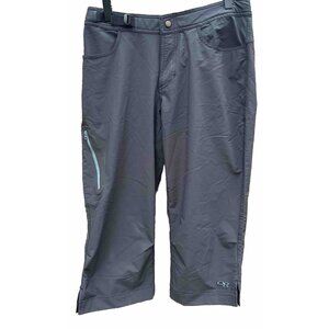 Outdoor Research Women's Medium Charcoal Gray Nylon Blend Capri Pants 32" x 19"